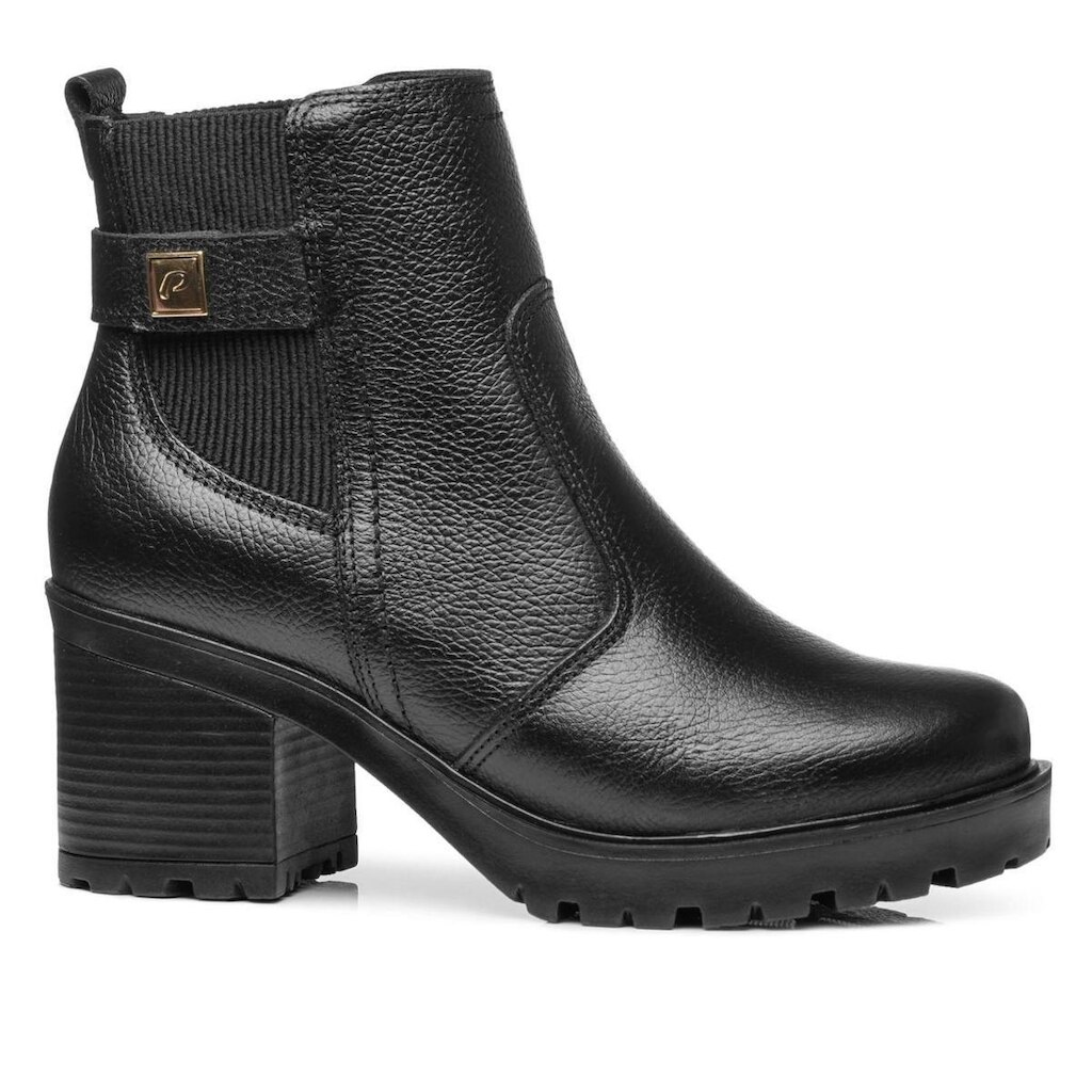 Bota Pegada Feminino em Couro Preto 282603-02