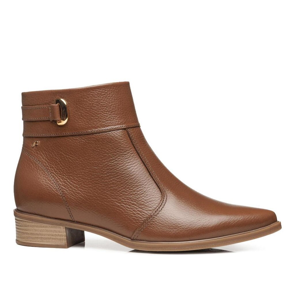 Bota Pegada Feminino em Couro Terracota 282503-02