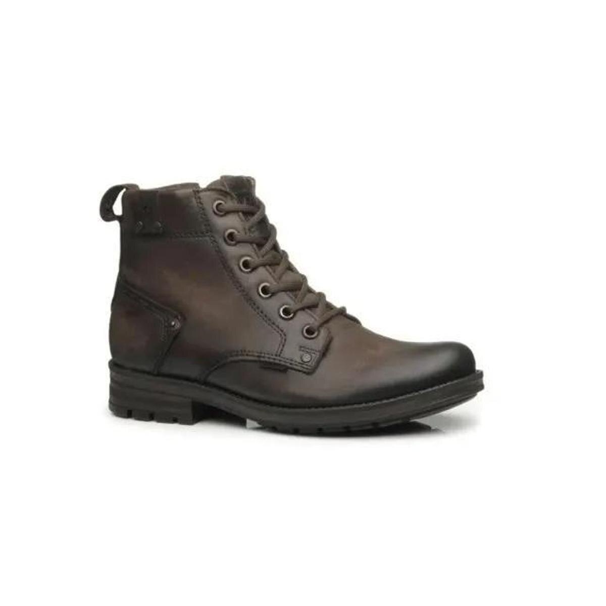 Bota Pegada masculina em Couro 181305-09 Menor preço em Bota Pegada masculina em Couro 181305-09