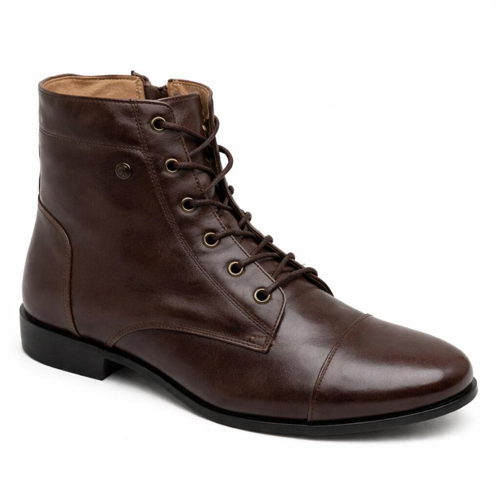BOTA PERLATTO LUNA COURO AMARRAR REF LUN688E FEMININO