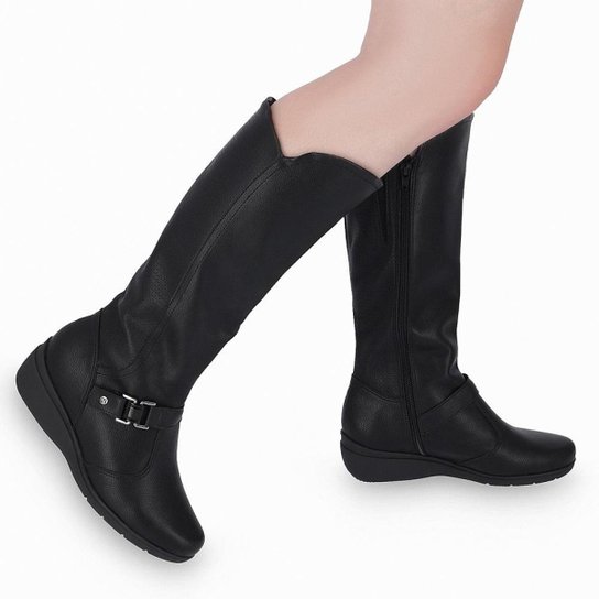 Bota Piccadilly Fívela Feminina Napa Strecth Preto 117111 1 - Preto Menor preço em Bota Piccadilly Fívela Feminina Napa Strecth Preto 117111 1 - Preto