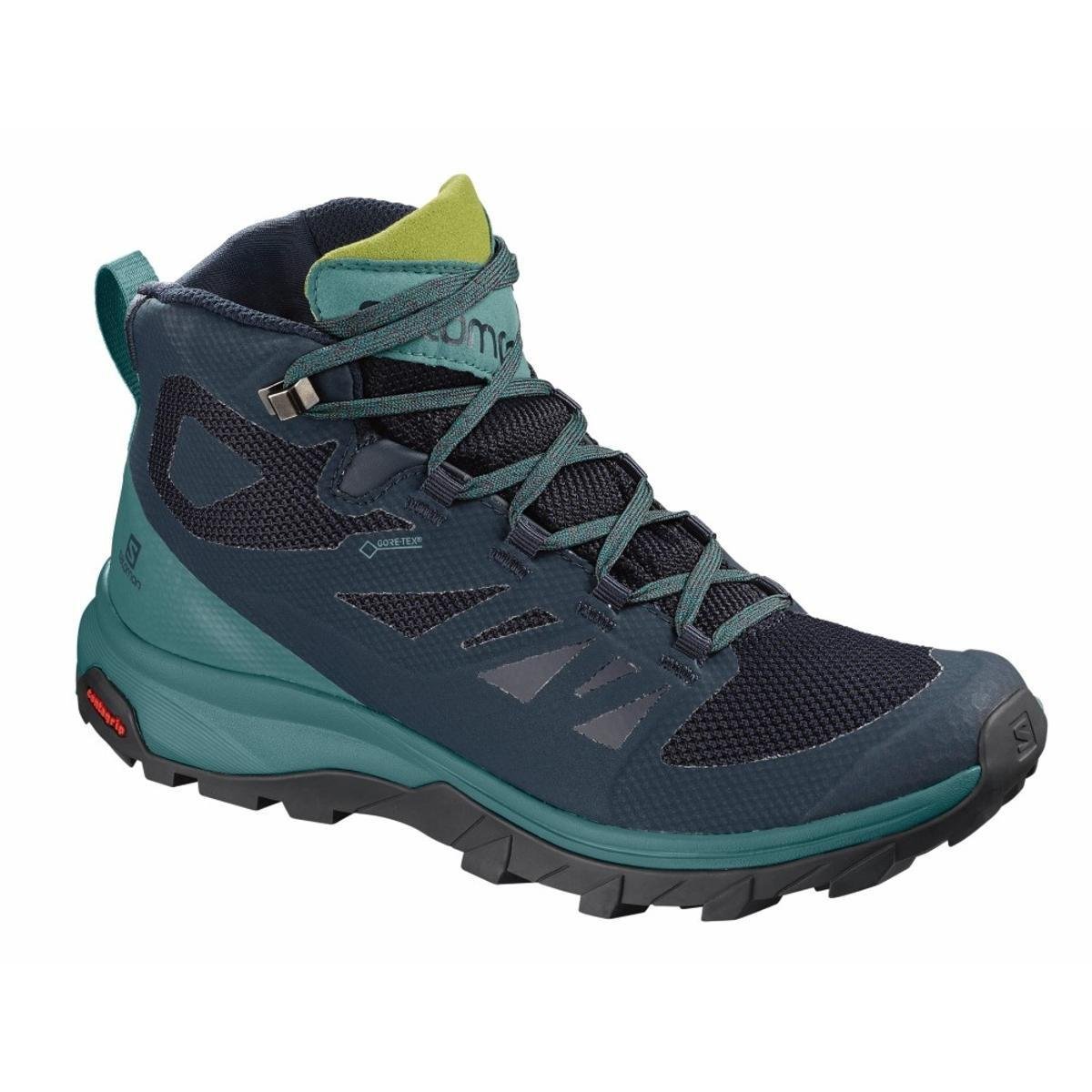 Bota Salomon Feminina Outline Mid Gtx® Azul Netshoes