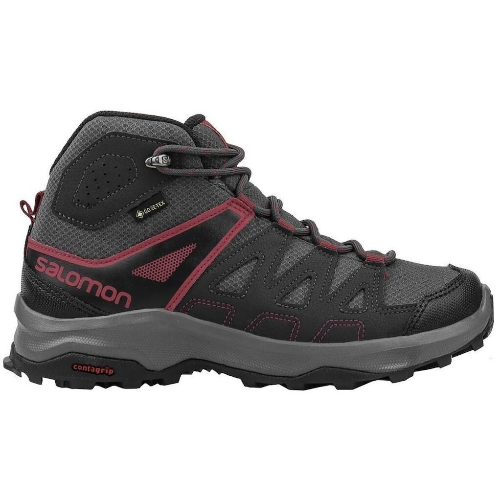 Bota Salomon Sidley Mid GTX Feminina - Pt/Vm