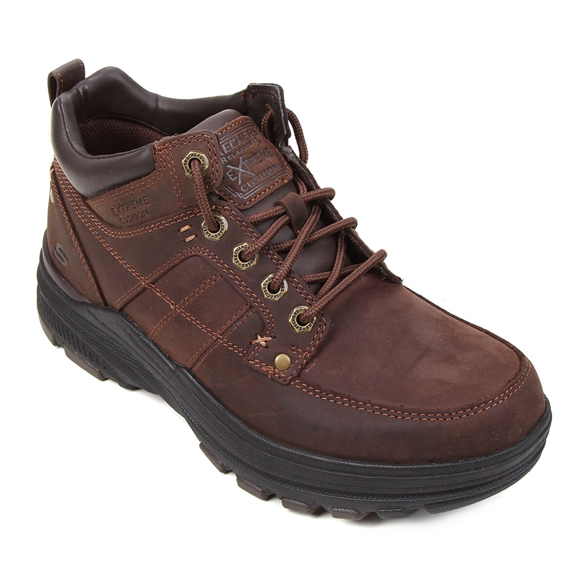 Botas Skechers Masculino Preços - Skechers Relaxed Fit: Segment - Garnet  Marrom