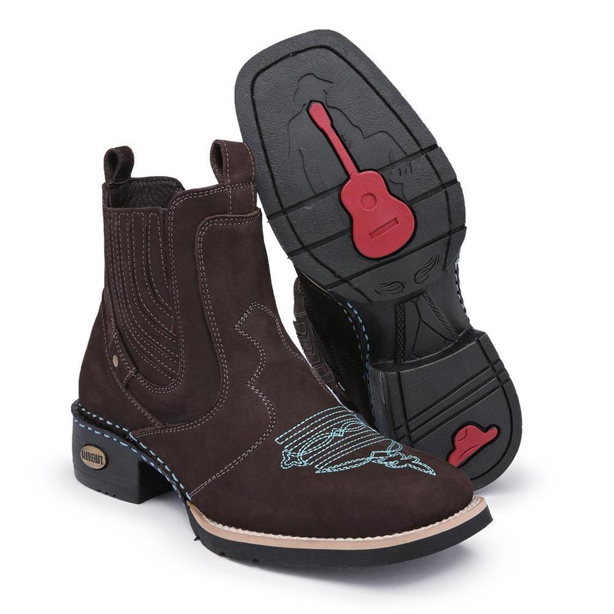 bota cano curto rodeio