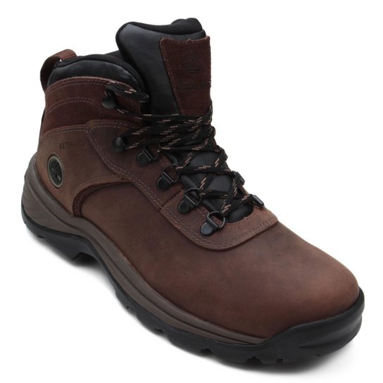 Bota Timberland Flume Waterproof Masculina - Marrom Escuro Menor preço em Bota Timberland Flume Waterproof Masculina - Marrom Escuro