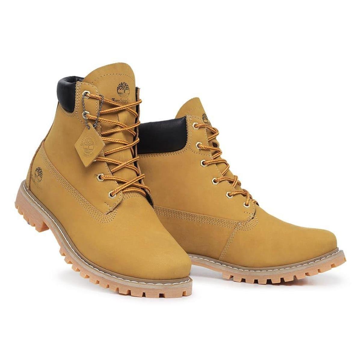 Bota Timberland Masculina de Couro Cor - Mostarda | Netshoes