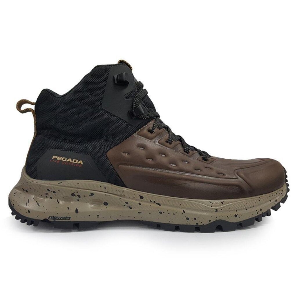 Bota Trekking Pegada Masculina Em Couro Tratorada 150402
