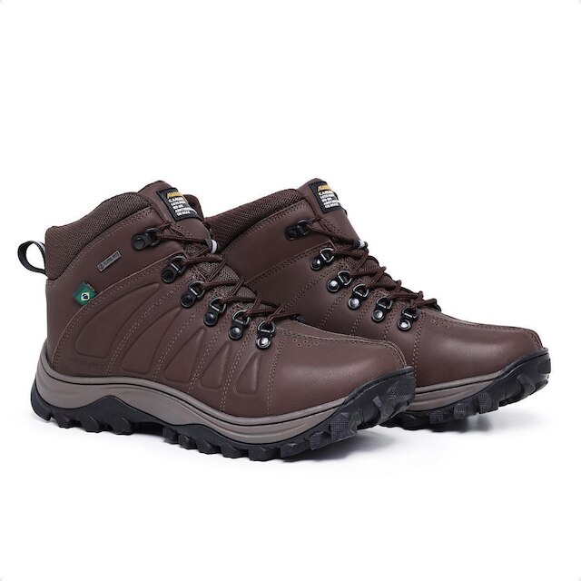 Bota Urus Couro Masculina Trabalho Bico de Pvc Resistente