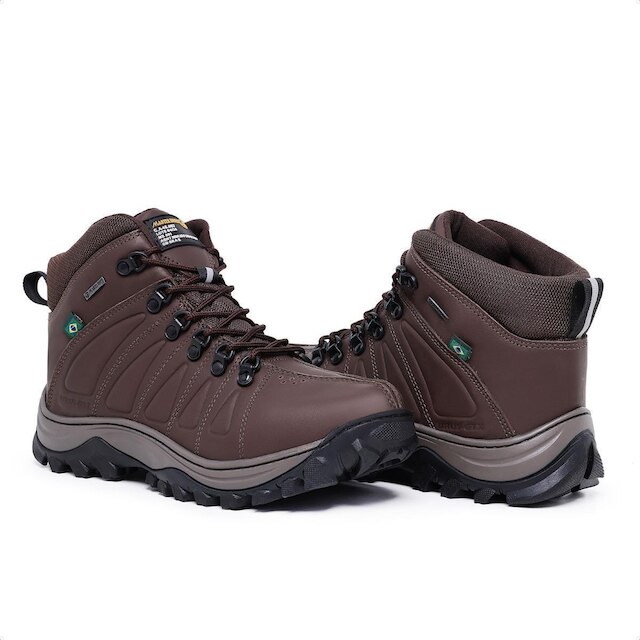 Bota Urus Couro Masculina Trabalho Bico de Pvc Resistente