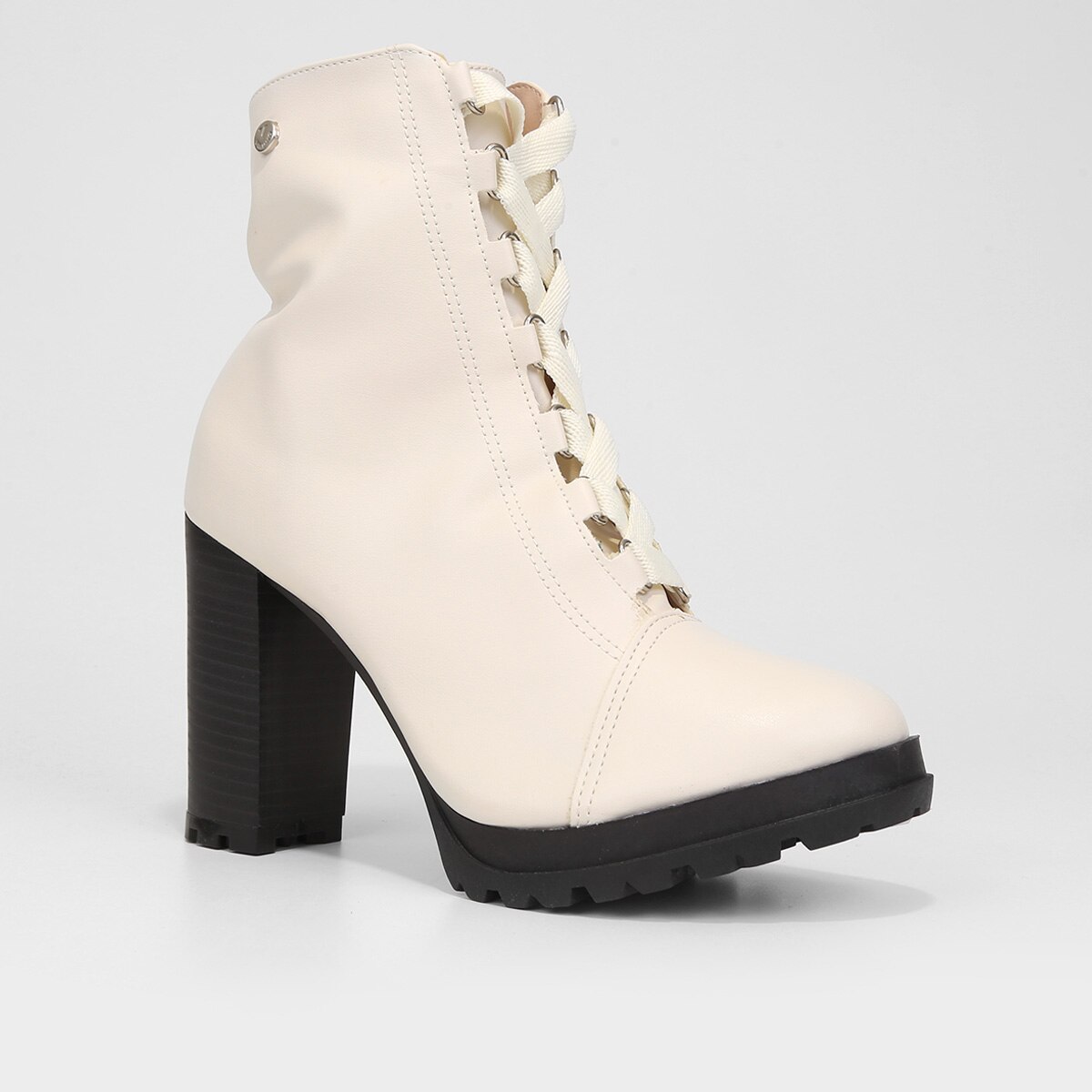 Bota Via Uno Coturno Salto Grosso Tratorada Feminina - 2