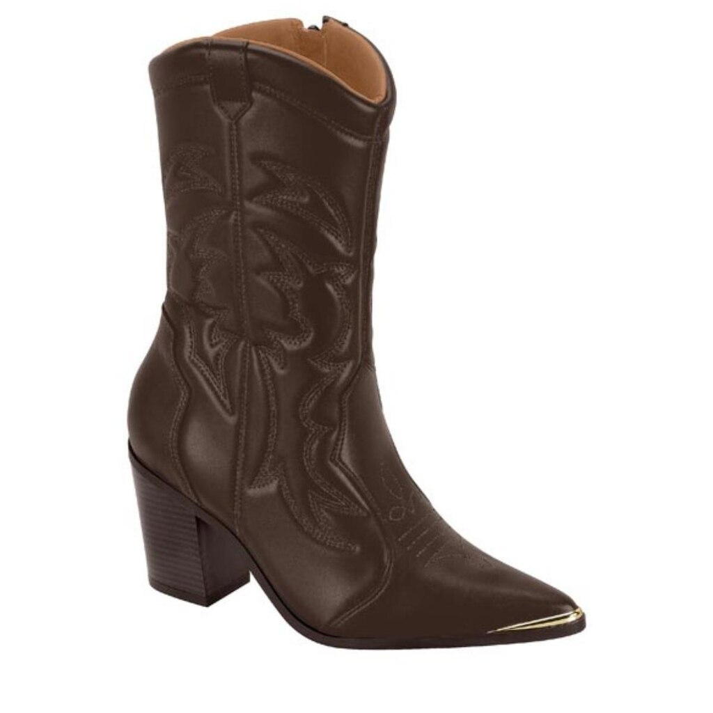 Bota Vizzano Cano Médio Western Casual
