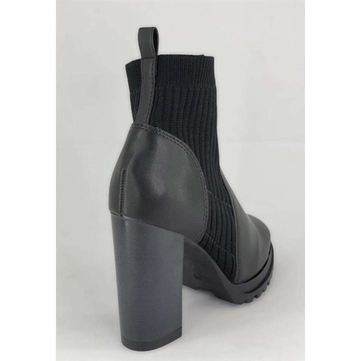 Bota Vizzano Coturno com Elástico Preta - Preto | Netshoes