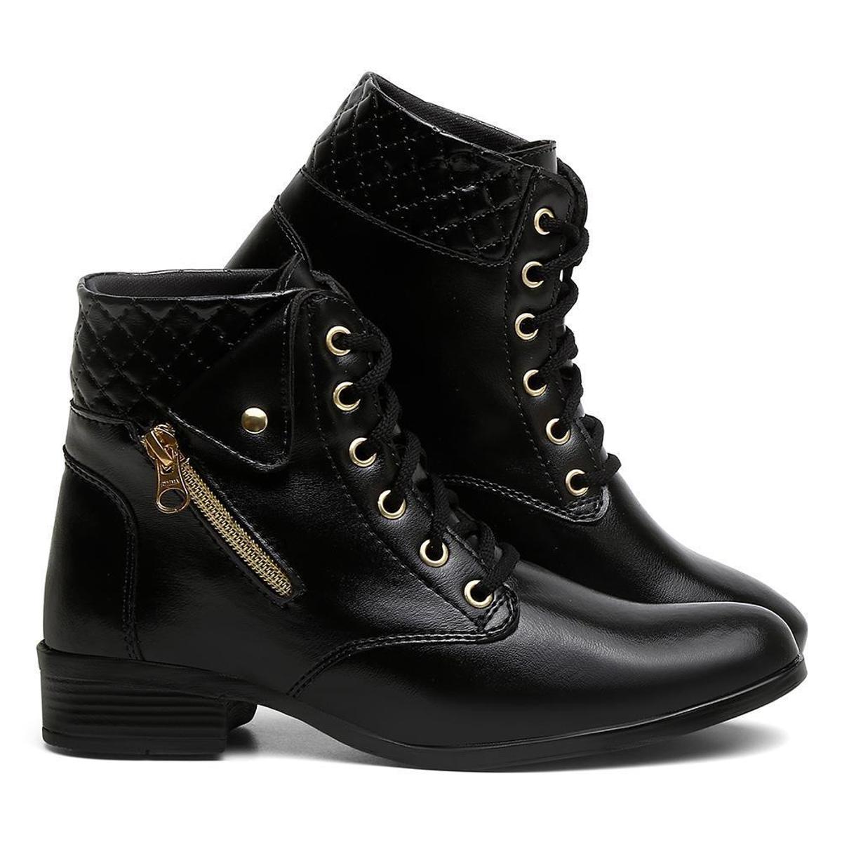 Catuno Coturnos Femininos Preto em promoção na Netshoes!