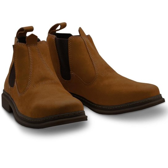 Botina Couro Camurça Legítimo Leve Macia Pro Tork Nobuck Top - Laranja Menor preço em Botina Couro Camurça Legítimo Leve Macia Pro Tork Nobuck Top - Laranja