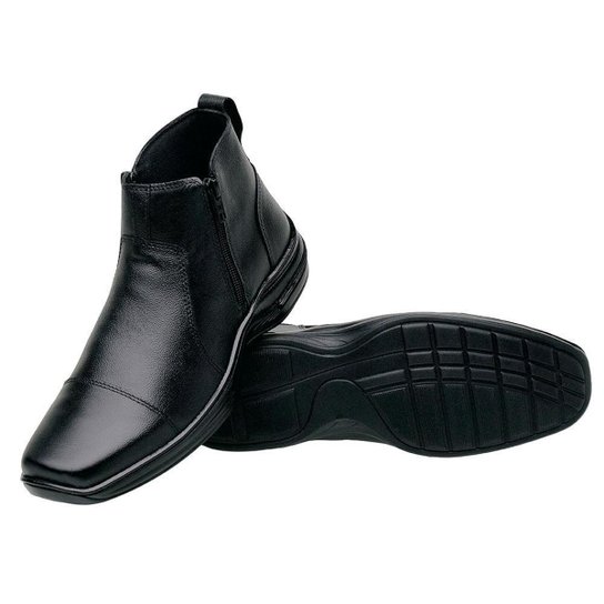 Botina de Couro Masculina San Lorenzo 7030 Cano Baixo Macia e Resistente - Preto é ruim? Botina de Couro Masculina San Lorenzo 7030 Cano Baixo Macia e Resistente - Preto é boa?
