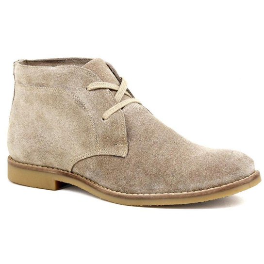 Botina luxury Desert Boots Estilo Chelsea ESCRETE Em couro Camurça Areia 503 - Bege Menor preço em Botina luxury Desert Boots Estilo Chelsea ESCRETE Em couro Camurça Areia 503 - Bege