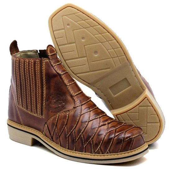 Botina Masculina 100% Couro Bota Escamada - Marrom é ruim? Botina Masculina 100% Couro Bota Escamada - Marrom é boa?