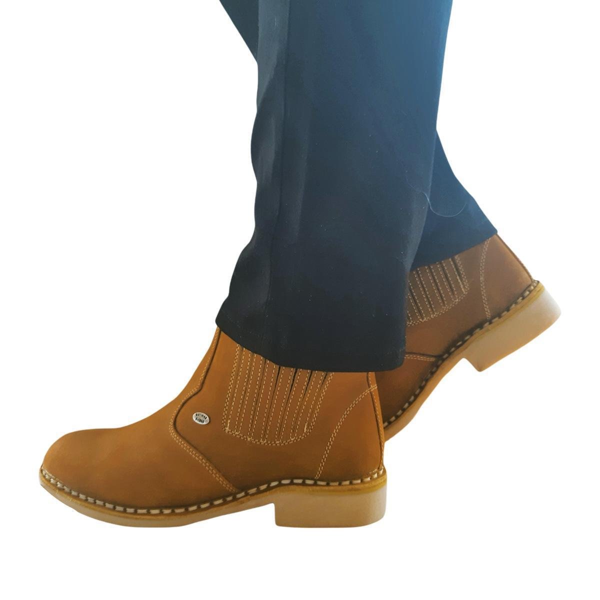 Botina Masculina Rústica Com Elásticos Laterais F1000 Vira