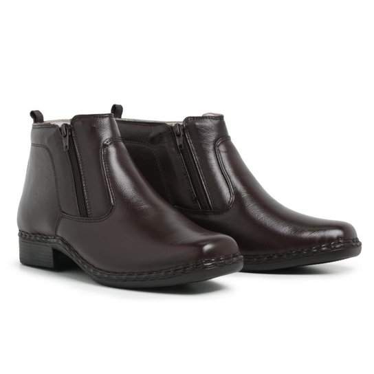 Botina Social Ortopédica Bota Antiestresse Couro Palmilha Gel Preto - Marrom é ruim? Botina Social Ortopédica Bota Antiestresse Couro Palmilha Gel Preto - Marrom é boa?