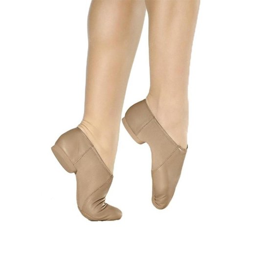 Botinha Sapatilha Jazz Dança Só Dança F-56 Couro Unissex - Bege Menor preço em Botinha Sapatilha Jazz Dança Só Dança F-56 Couro Unissex - Bege