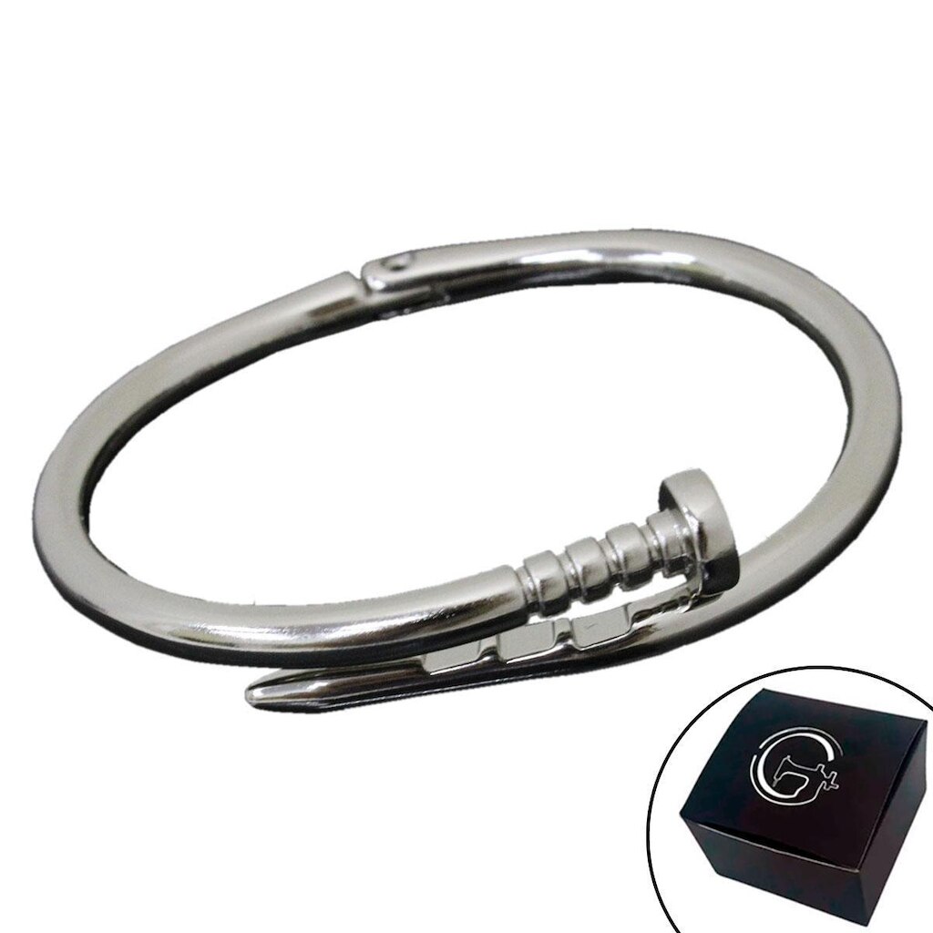 Bracelete Estilo Prego Articulado Banho - NE