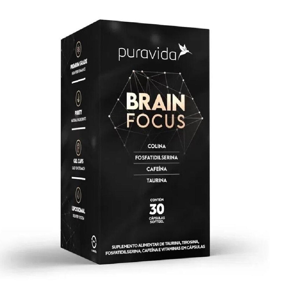 Brain Focus Puravida 30 cápsulas