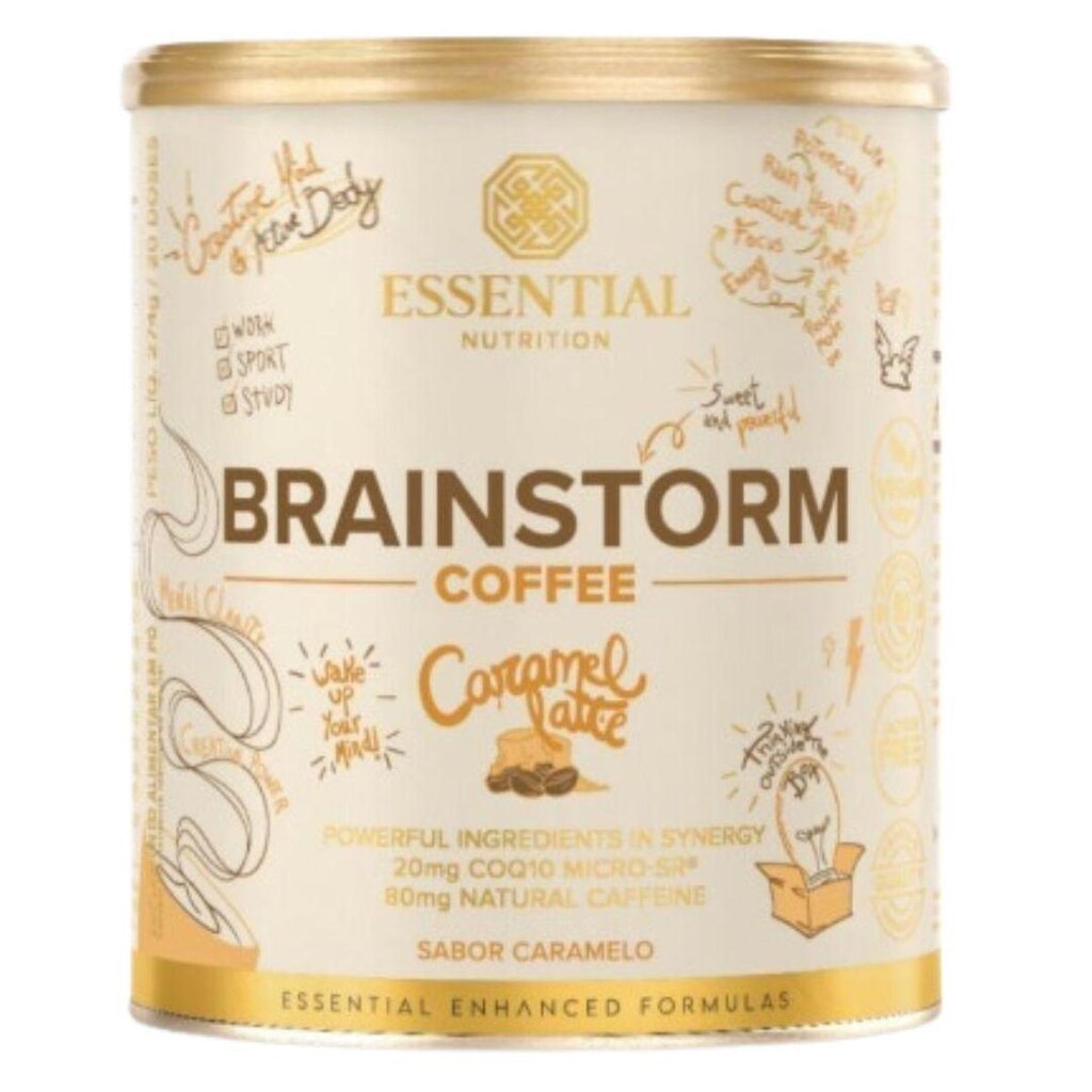 Brainstorm Coffee - Caramel Latte - 274g - Essential Nutrition