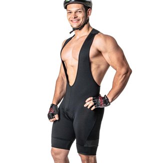 Bretelle Ciclismo Forro Gel Roar Poker Preto