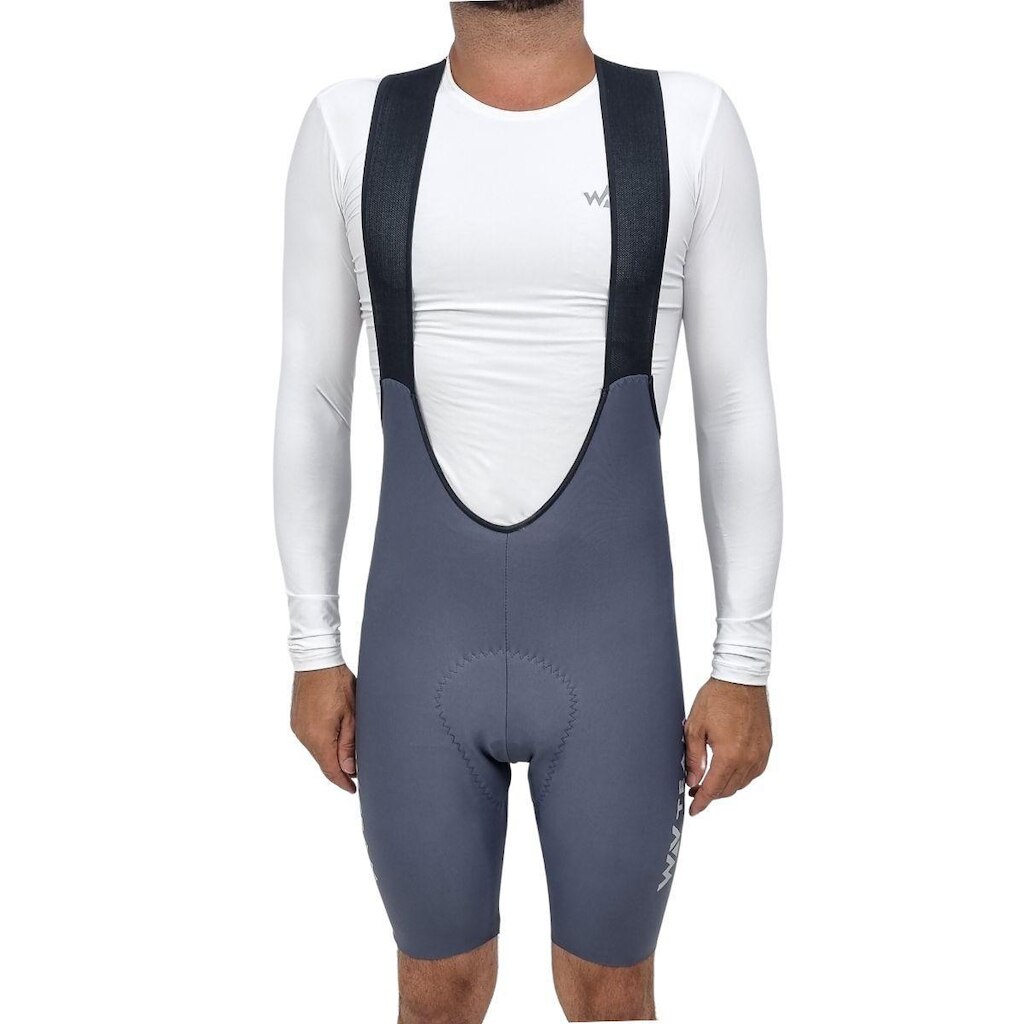 Bretelle Ciclismo FULL EVO MTB Speed Masculino Cinza