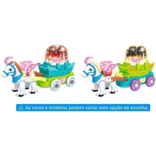 Brinquedo Musical Carruagem Bate e Volta Musical - Colorido