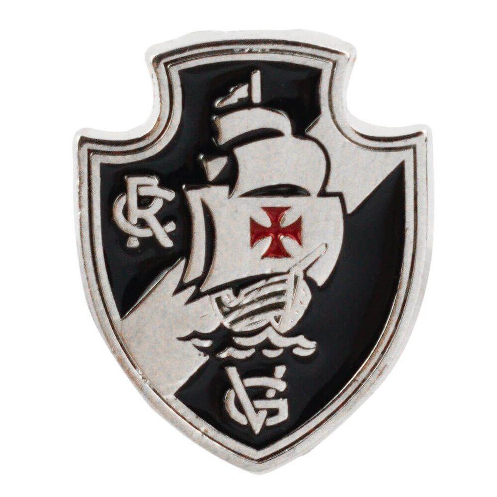 Broche Metal Escudo Time 2.5x2cm - Vasco