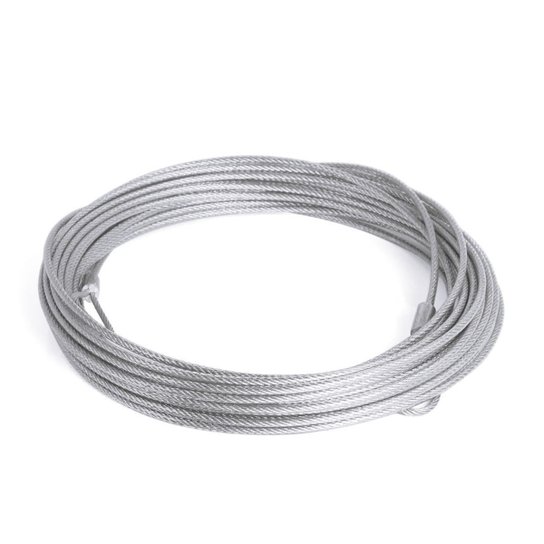 Cabo de Aço para Rede de Vôlei Futevolei Galvanizado - Branco Menor preço em Cabo de Aço para Rede de Vôlei Futevolei Galvanizado - Branco