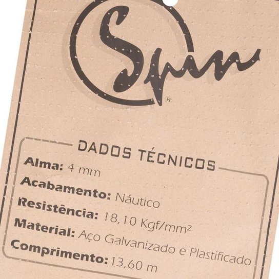 Cabo de Aço Spin Plastificado Para Rede de Tênis
