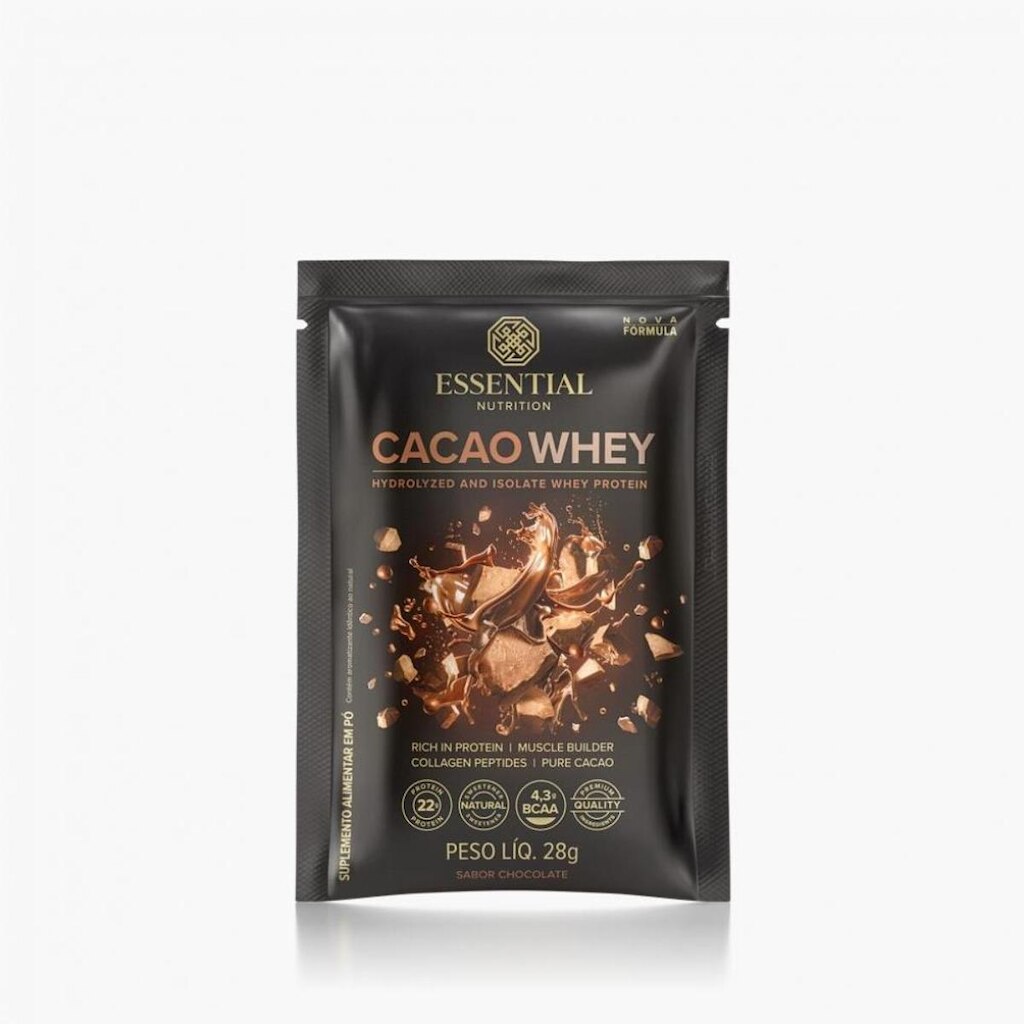 Cacao Whey Sachê 28G Essential Nutrition