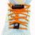 Cadarço Elástico Hupi Laces Liso - Laranja