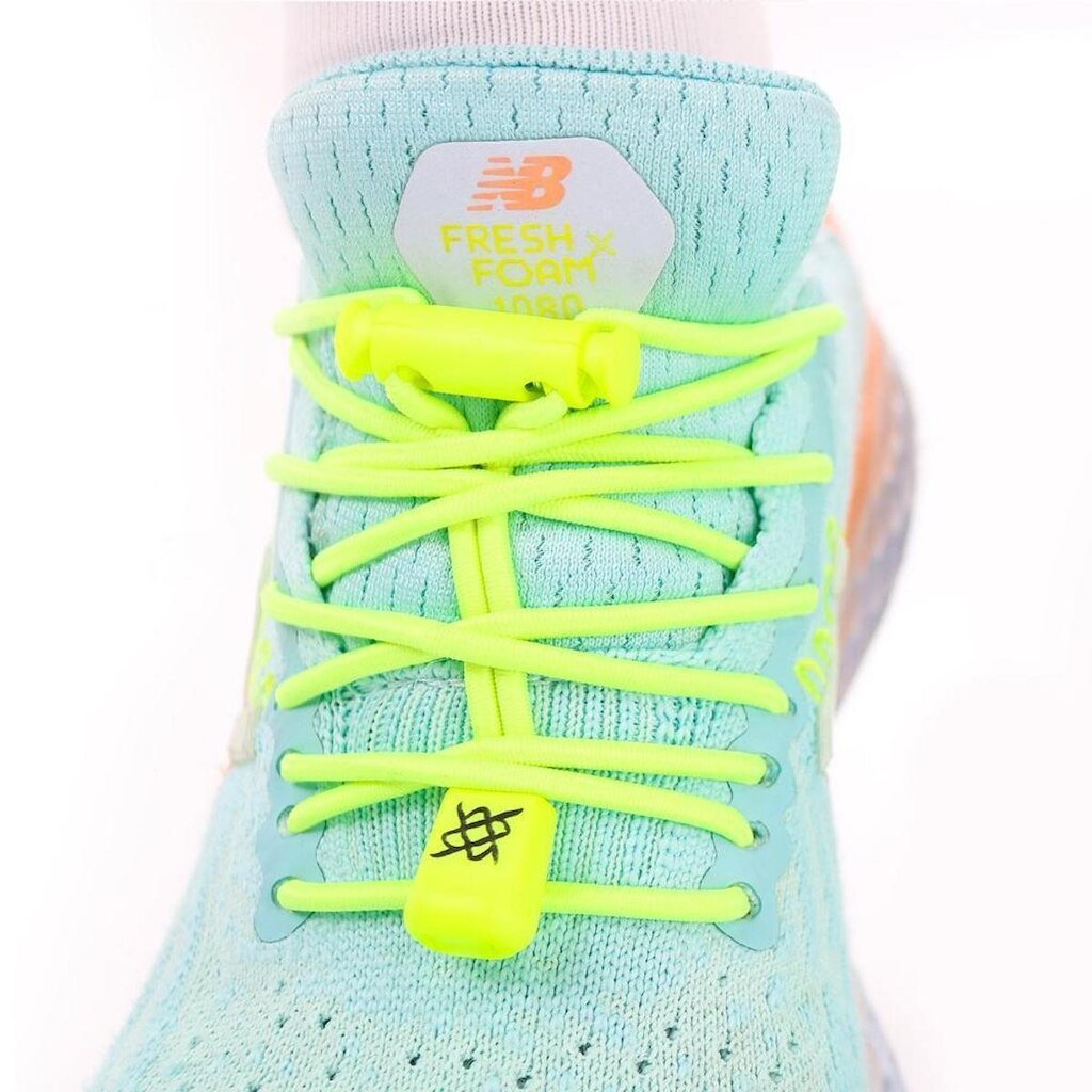Cadarço Elástico HUPI LACES  Neon Liso