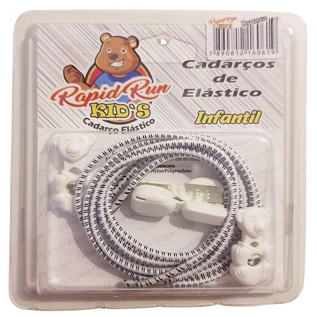 Cadarço Elástico Infantil para Crianças Rapid Run KIDS Listrado
