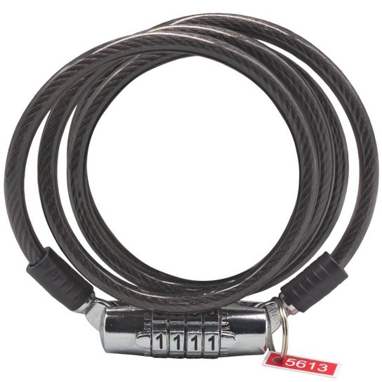 Cadeado Absolute Com Segredo Espiral Trava Bike e Moto - Preto Menor preço em Cadeado Absolute Com Segredo Espiral Trava Bike e Moto - Preto