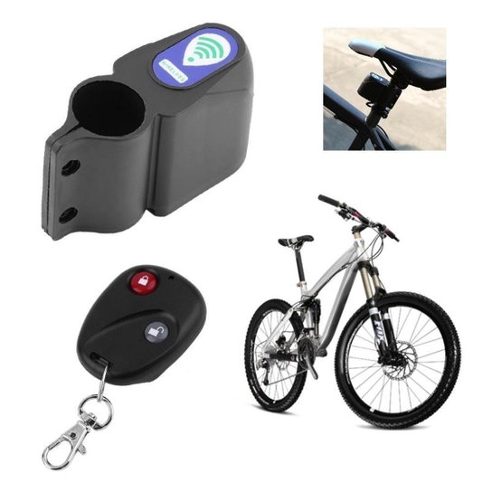 CADEADO ALARME ANTI FURTO COM CONTROLE REMOTO PARA BICICLETA BIKE COM SENSOR DE VIBRACAO TRAVA - Preto Menor preço em CADEADO ALARME ANTI FURTO COM CONTROLE REMOTO PARA BICICLETA BIKE COM SENSOR DE VIBRACAO TRAVA - Preto