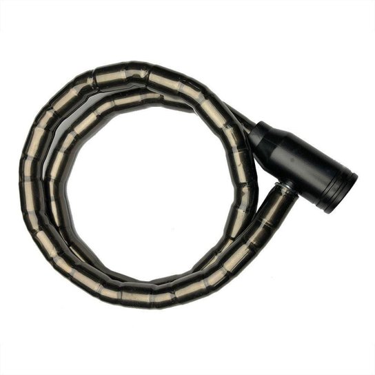 Cadeado Anti Furto Articulado Bicicleta Moto Paco - Preto