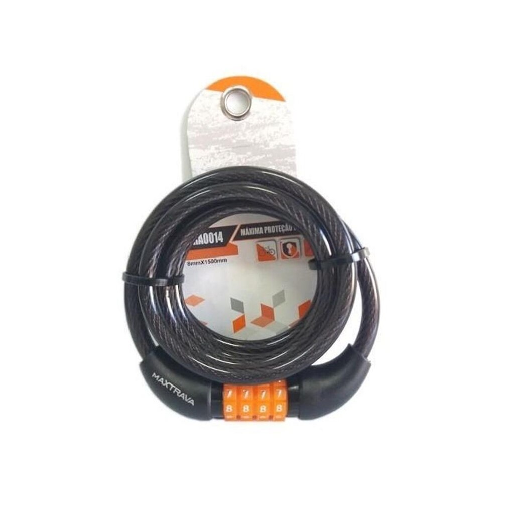 Cadeado Com Senha Max Trava 8 Mm X 1500 Mm