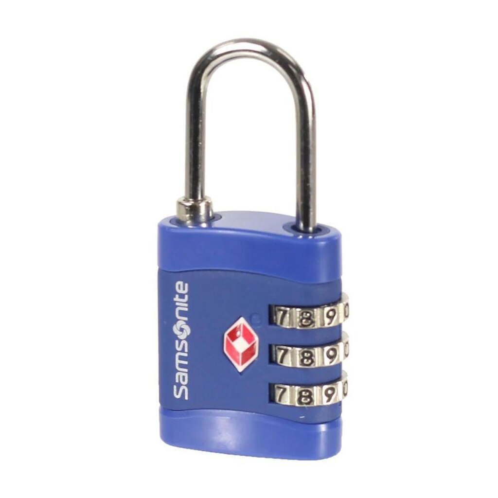 Cadeado de Segurança Samsonite 3 Dígitos TSA Azul