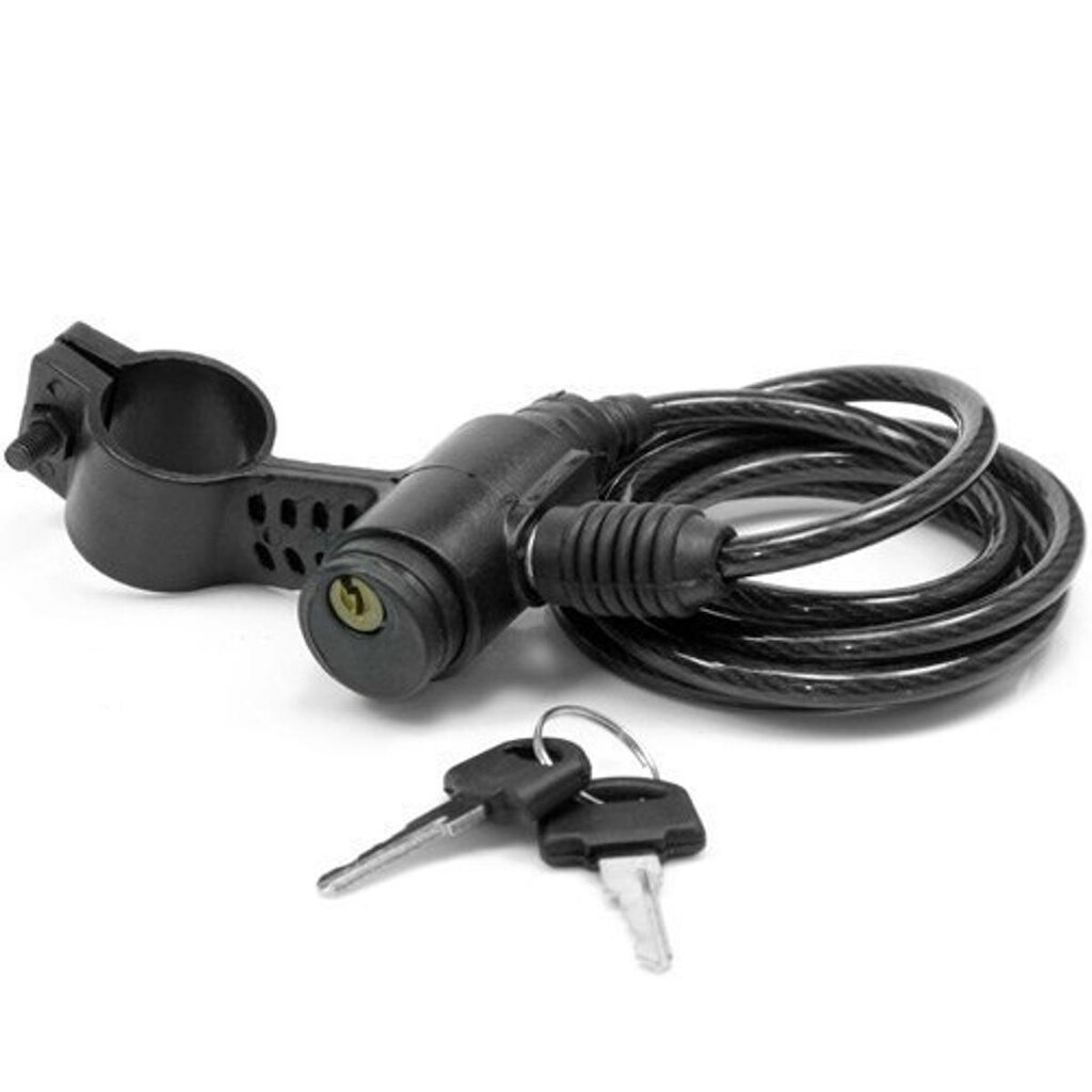 Cadeado Max Trava para Bicicleta com Chave 6mmx1,5m