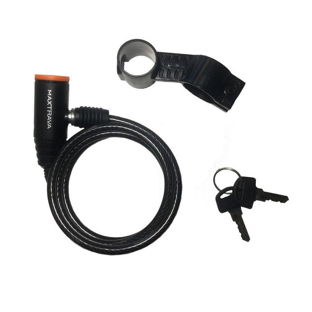 Cadeado Max Trava para Bicicleta com Chave 6mmx1m