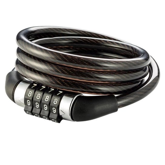 Cadeado Para Bicicleta com código Atrio - BI012 8mm - Preto - Preto Menor preço em Cadeado Para Bicicleta com código Atrio - BI012 8mm - Preto - Preto