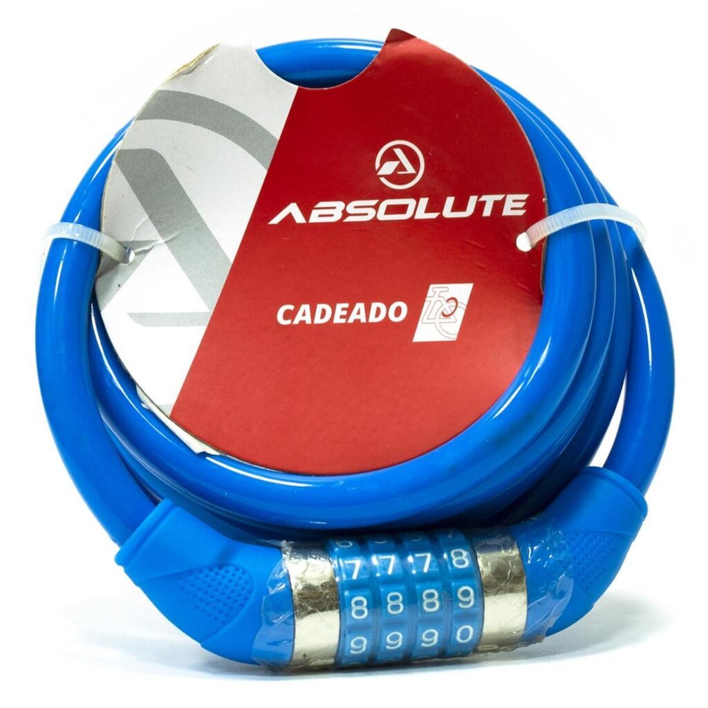 CADEADO SEGREDO ESPIRAL ABSOLUTE 1500X12MM AZUL