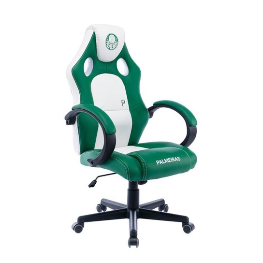 Cadeira Gamer Boxbit Fanático Palmeiras Base Rodízio - Verde Menor preço em Cadeira Gamer Boxbit Fanático Palmeiras Base Rodízio - Verde