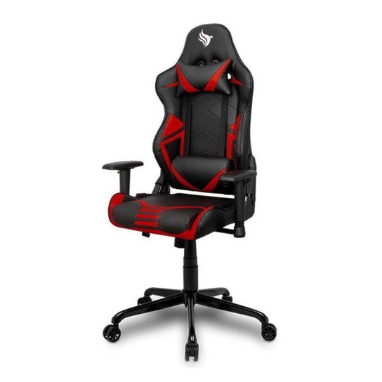 Cadeira Gamer Pichau Stellar Vermelha, BY-1028RED - Vermelho+Preto