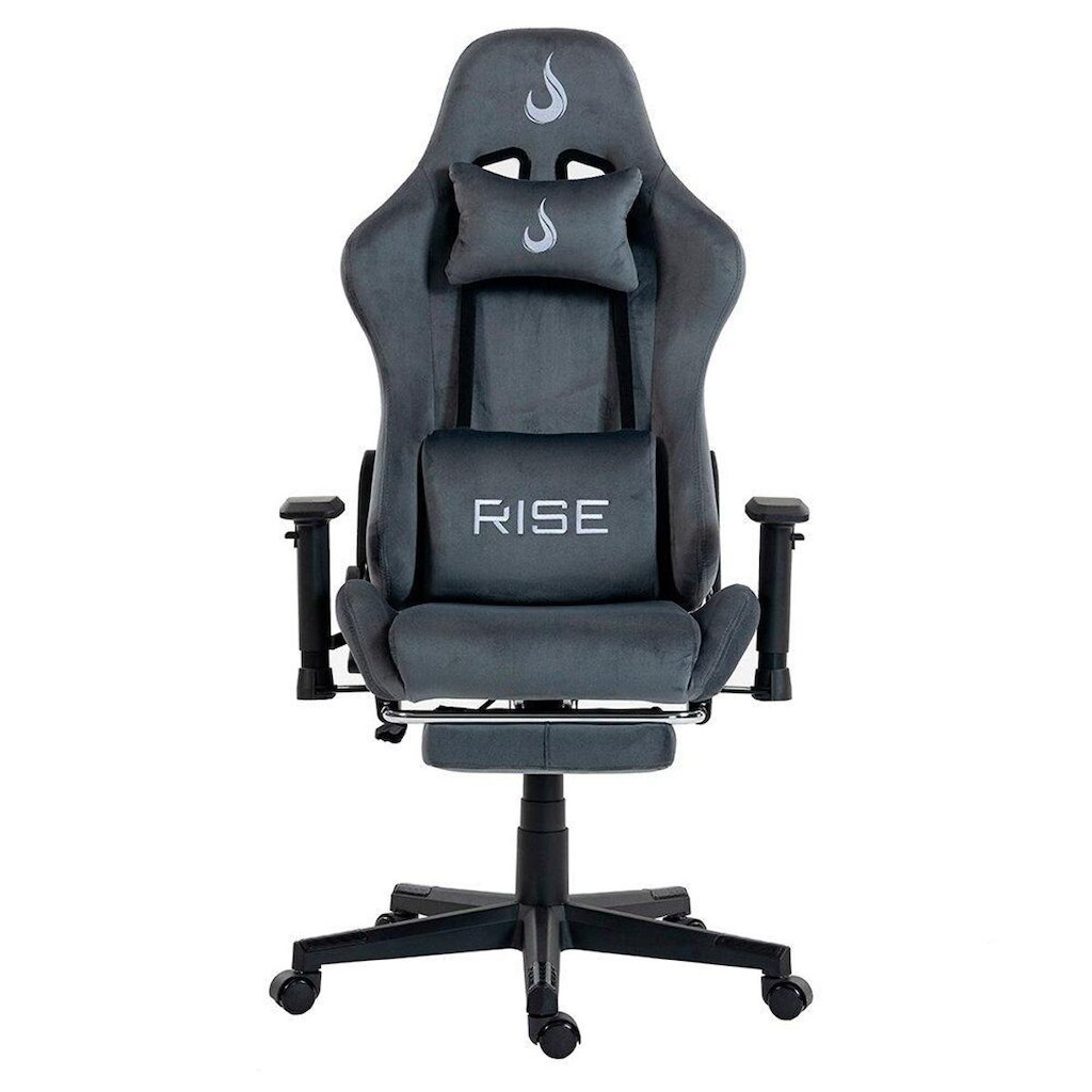 Cadeira Gamer Rise Mode Ângulo Ajustável Braço 2D Apoio Para os Pés Retrátil Fabric